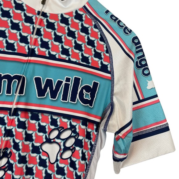 MENS JAKROO ROAM WILD RACE DINGO FULL ZIP SHORT SLEEVE CYCLING JERSEY SHIRT TOP - Picture 4 of 11